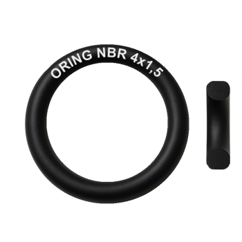O-ring NBR 4x1,5 mm odporny na oleje i paliwa