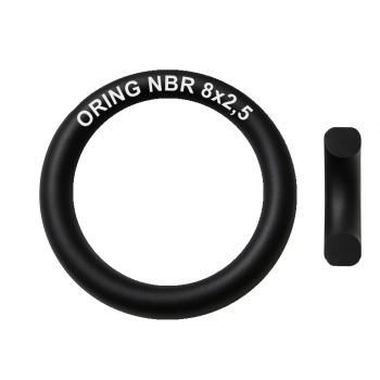 O-ring NBR 8x2,5 mm, twardość 70 ShA